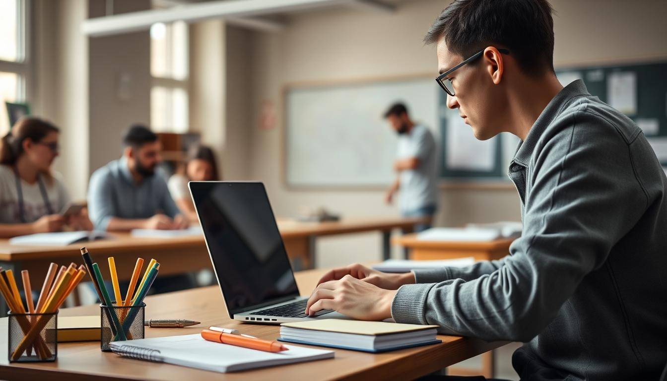 University campus and scholarly environment in Paris